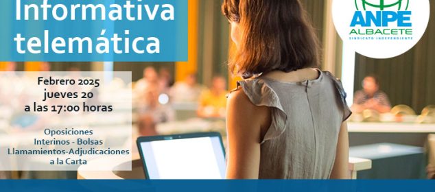 CHARLA INFORMATIVA TELEMÁTICA ALUMNOS MÁSTER DE FORMACIÓN 2024/25